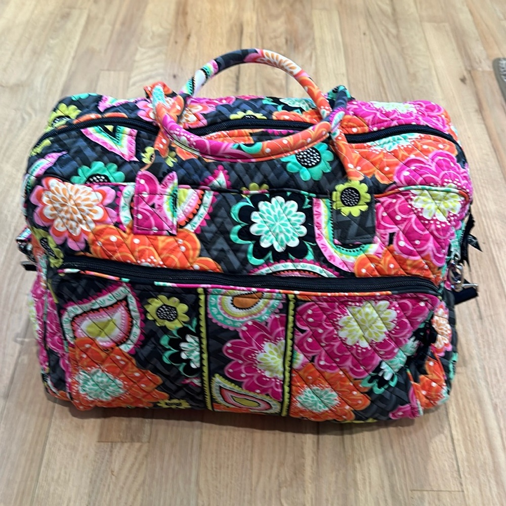 Vera Bradley Overnight Canvas Tote Bag